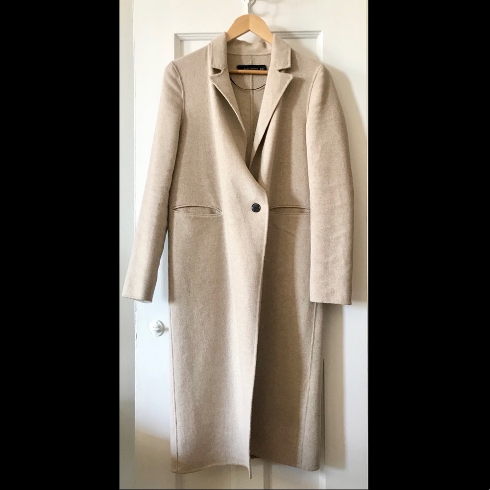 Zara cream wool jacket (XS)